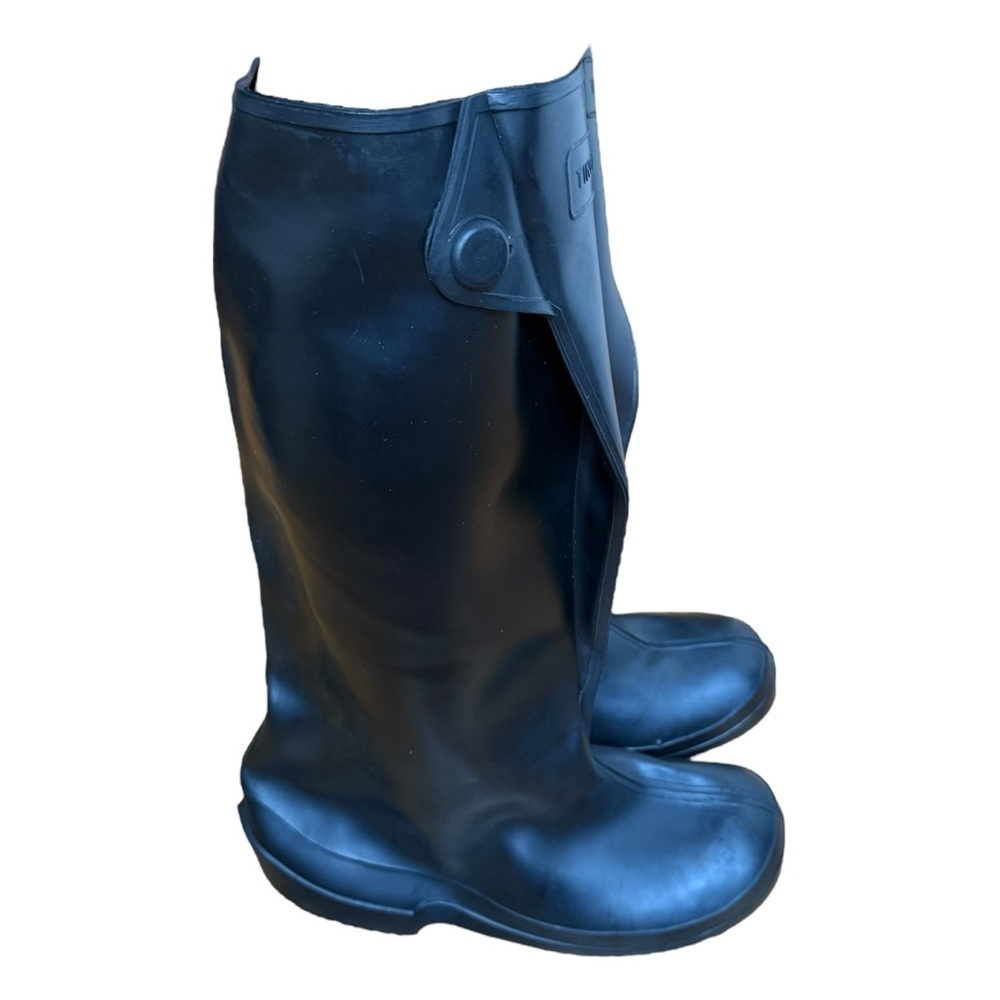 Tingley 1500 Heavy Duty Rubber Knee High Overboot Black Size Small Work Boots - Picture 2 of 10